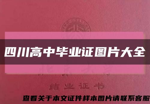 四川高中毕业证图片大全缩略图
