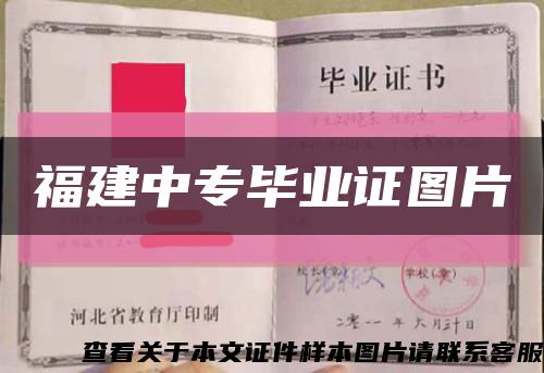 福建中专毕业证图片缩略图
