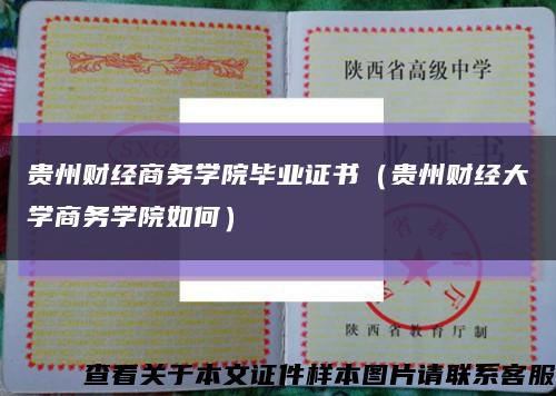 贵州财经商务学院毕业证书（贵州财经大学商务学院如何）缩略图