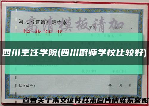 四川烹饪学院(四川厨师学校比较好)缩略图