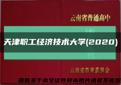天津职工经济技术大学(2020)缩略图