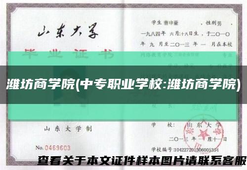 潍坊商学院(中专职业学校:潍坊商学院)缩略图