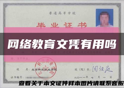 网络教育文凭有用吗缩略图