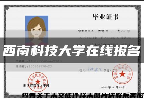 西南科技大学在线报名缩略图