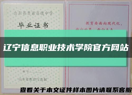 辽宁信息职业技术学院官方网站缩略图