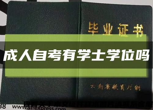成人自考有学士学位吗缩略图