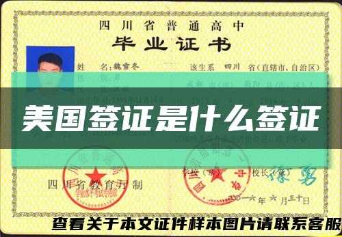 美国签证是什么签证缩略图