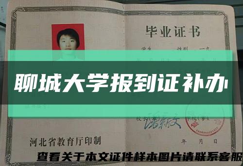 聊城大学报到证补办缩略图