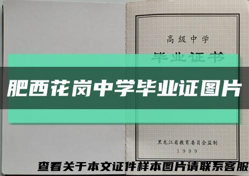 肥西花岗中学毕业证图片缩略图