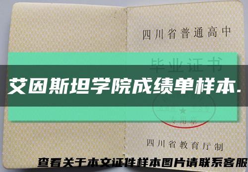 艾因斯坦学院成绩单样本.缩略图