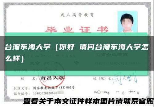 台湾东海大学（你好 请问台湾东海大学怎么样）缩略图