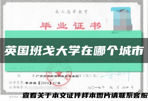 英国班戈大学在哪个城市缩略图