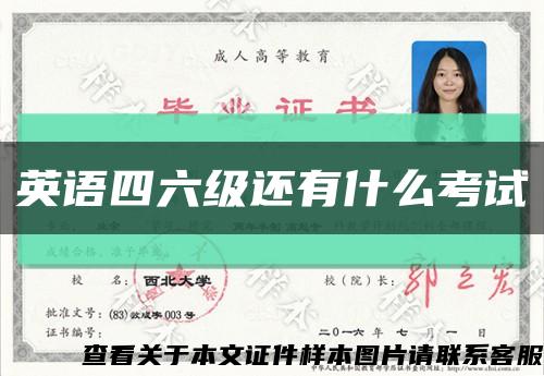 英语四六级还有什么考试缩略图