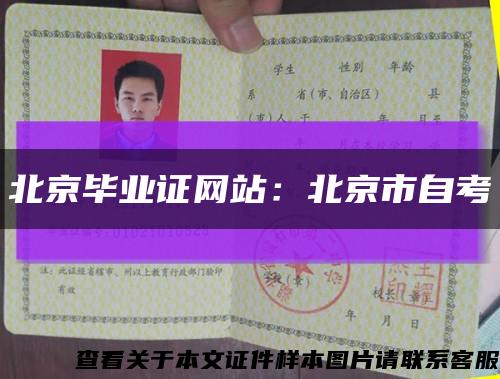 北京毕业证网站：北京市自考缩略图