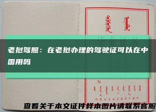 老挝驾照：在老挝办理的驾驶证可以在中国用吗缩略图