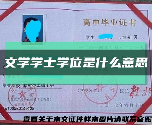 文学学士学位是什么意思缩略图