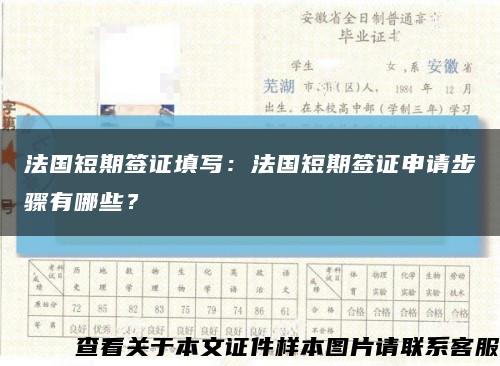 法国短期签证填写：法国短期签证申请步骤有哪些？缩略图