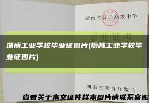 淄博工业学校毕业证图片(榆林工业学校毕业证图片)缩略图