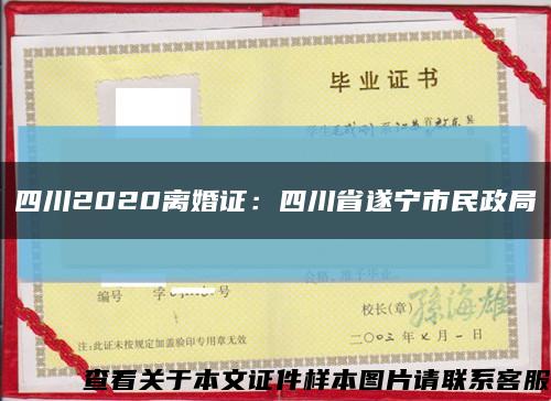 四川2020离婚证：四川省遂宁市民政局缩略图