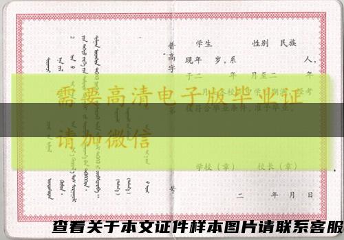 渭南高中毕业证毕字号图片缩略图