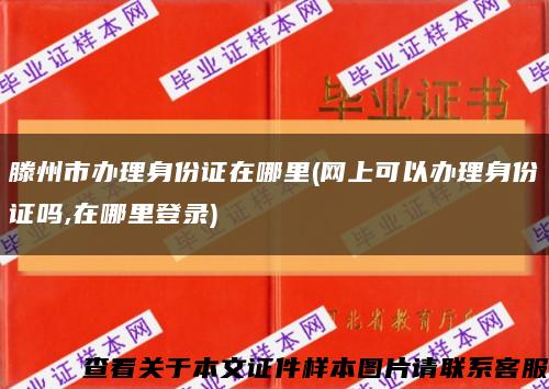 滕州市办理身份证在哪里(网上可以办理身份证吗,在哪里登录)缩略图
