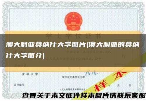 澳大利亚莫纳什大学图片(澳大利亚的莫纳什大学简介)缩略图