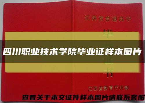 四川职业技术学院毕业证样本图片缩略图