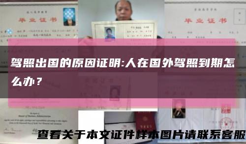 驾照出国的原因证明:人在国外驾照到期怎么办？缩略图