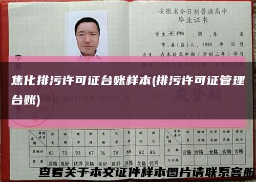 焦化排污许可证台账样本(排污许可证管理台账)缩略图