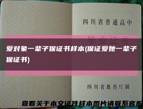 爱对象一辈子保证书样本(保证爱她一辈子保证书)缩略图