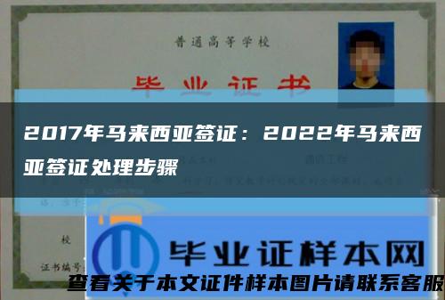 2017年马来西亚签证：2022年马来西亚签证处理步骤缩略图