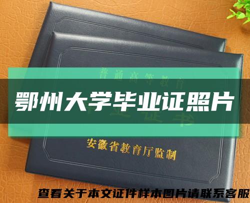鄂州大学毕业证照片缩略图