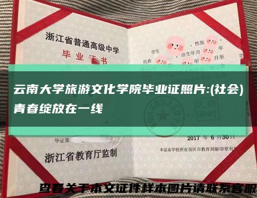 云南大学旅游文化学院毕业证照片:(社会)青春绽放在一线缩略图