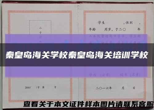 秦皇岛海关学校秦皇岛海关培训学校缩略图