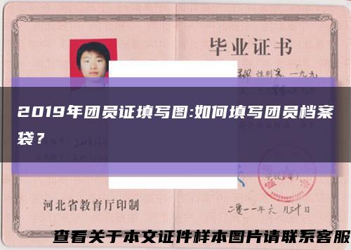 2019年团员证填写图:如何填写团员档案袋？缩略图