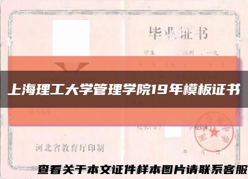 上海理工大学管理学院19年模板证书缩略图