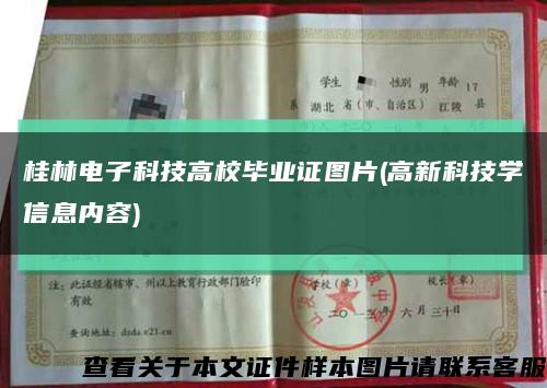 桂林电子科技高校毕业证图片(高新科技学信息内容)缩略图