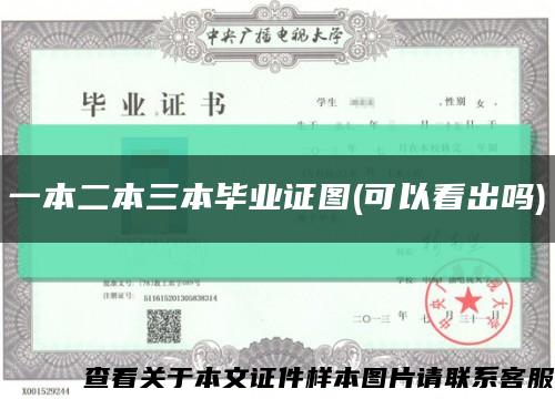 一本二本三本毕业证图(可以看出吗)缩略图