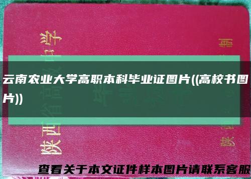 云南农业大学高职本科毕业证图片((高校书图片))缩略图