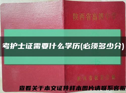 考护士证需要什么学历(必须多少分)缩略图