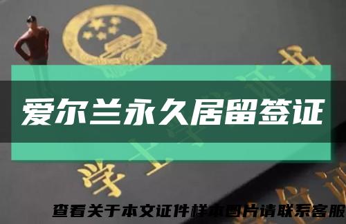 爱尔兰永久居留签证缩略图