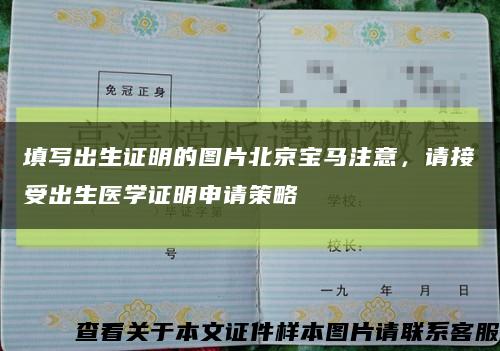 填写出生证明的图片北京宝马注意，请接受出生医学证明申请策略缩略图