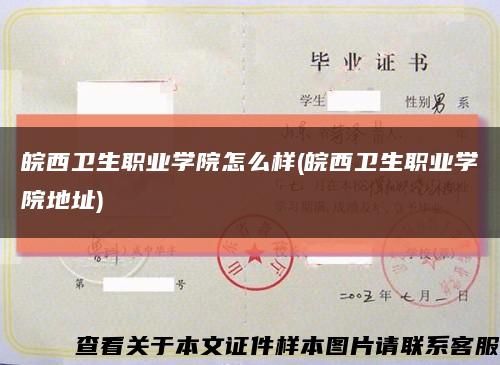 皖西卫生职业学院怎么样(皖西卫生职业学院地址)缩略图