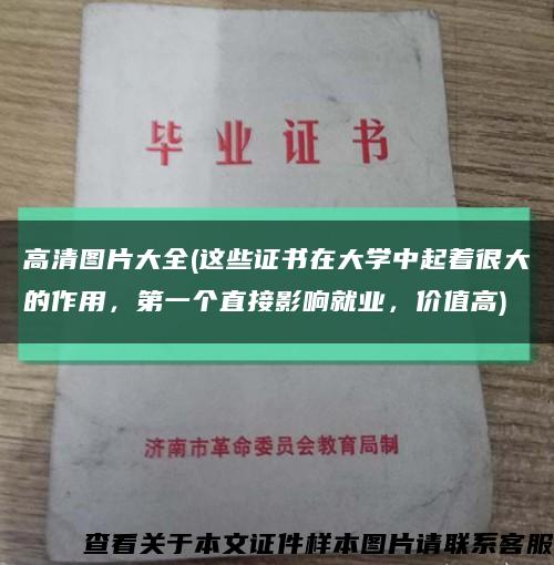 高清图片大全(这些证书在大学中起着很大的作用，第一个直接影响就业，价值高)缩略图