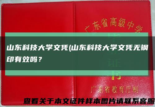 山东科技大学文凭(山东科技大学文凭无钢印有效吗？缩略图
