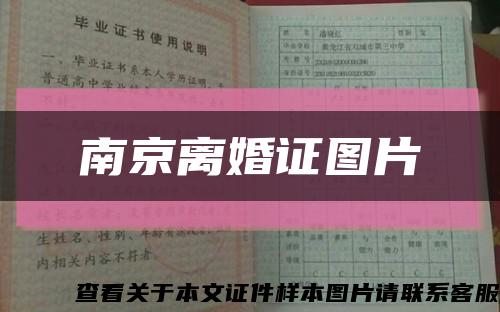 南京离婚证图片缩略图