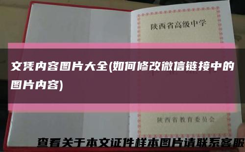 文凭内容图片大全(如何修改微信链接中的图片内容)缩略图