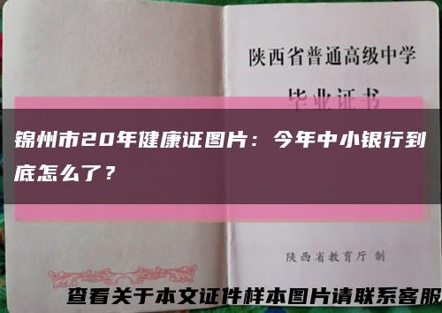 锦州市20年健康证图片：今年中小银行到底怎么了？缩略图