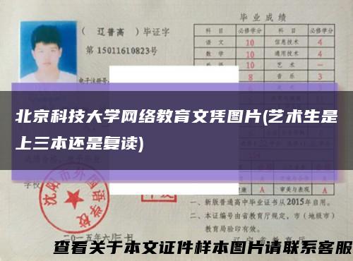 北京科技大学网络教育文凭图片(艺术生是上三本还是复读)缩略图
