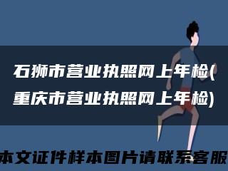 石狮市营业执照网上年检(重庆市营业执照网上年检)缩略图